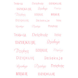 Dziękuję - Różowy