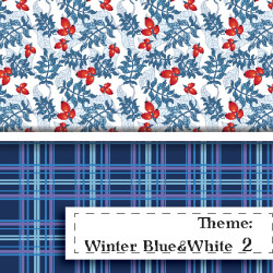 Niebiesko-BIała Zima - wzór 2 Niebiesko-BIała Zima - wzór 2
