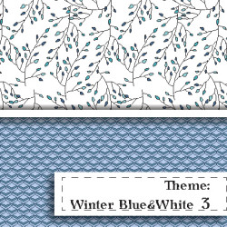 Niebiesko-BIała Zima - wzór 3 Niebiesko-BIała Zima - wzór 3