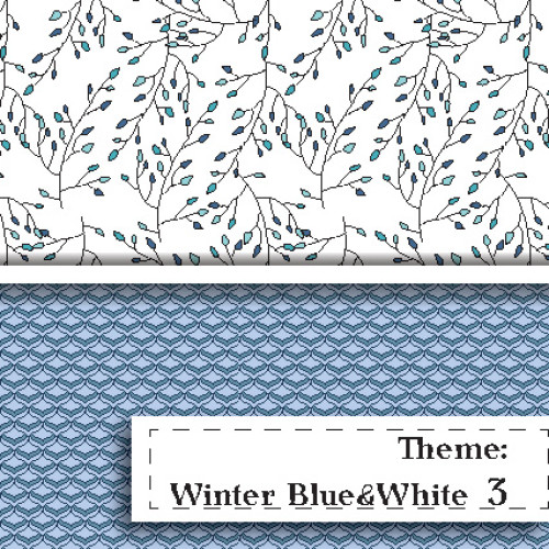 Niebiesko-BIała Zima - wzór 3