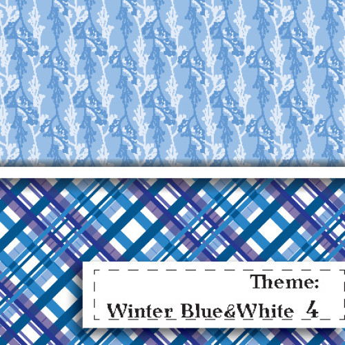 Niebiesko-BIała Zima - wzór 4