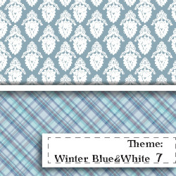Niebiesko-BIała Zima - wzór 7 Niebiesko-BIała Zima - wzór 7