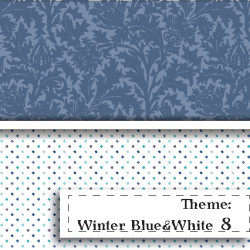Niebiesko-BIała Zima - wzór 8 Niebiesko-BIała Zima - wzór 8