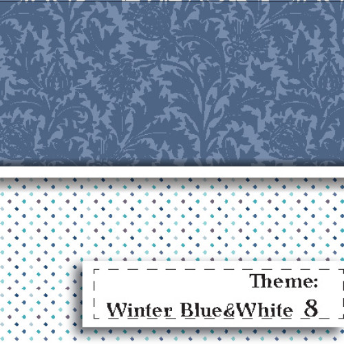 Niebiesko-BIała Zima - wzór 8 Niebiesko-BIała Zima - wzór 8