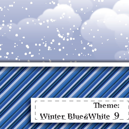 Niebiesko-BIała Zima - wzór 9 Niebiesko-BIała Zima - wzór 9