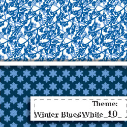Niebiesko-BIała Zima - wzór 10 Niebiesko-BIała Zima - wzór 10