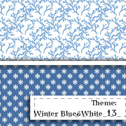 Niebiesko-BIała Zima - wzór 13 Niebiesko-BIała Zima - wzór 13