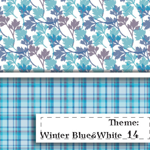 Niebiesko-BIała Zima - wzór 14