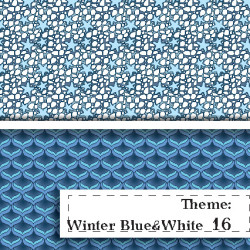 Niebiesko-BIała Zima - wzór 16 Niebiesko-BIała Zima - wzór 16