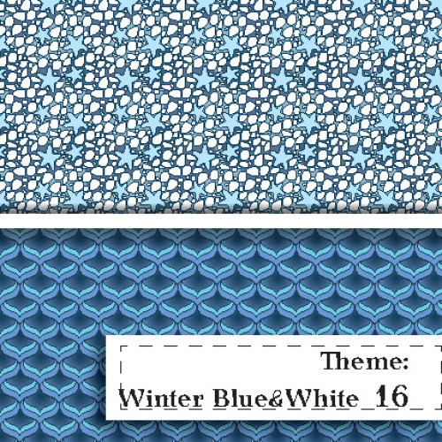 Niebiesko-BIała Zima - wzór 16
