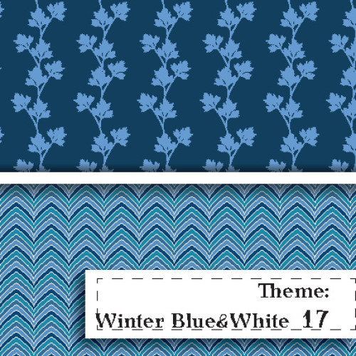Niebiesko-BIała Zima - wzór 17
