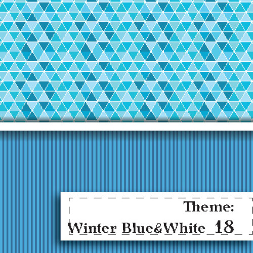 Niebiesko-BIała Zima - wzór 18