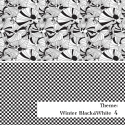 Czarno-BIała Zima - wzór 4