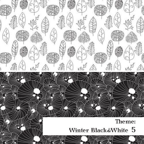 Czarno-BIała Zima - wzór 5 Czarno-BIała Zima - wzór 5