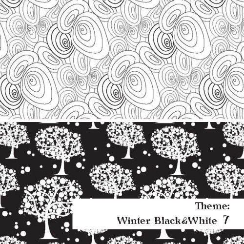 Czarno-BIała Zima - wzór 7