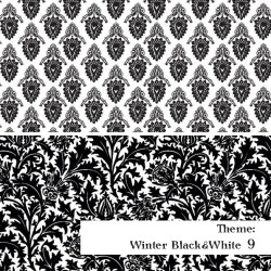 Czarno-BIała Zima - wzór 9