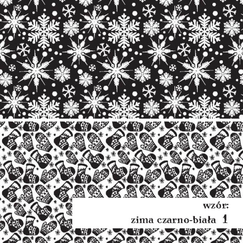 Czarno-BIała Zima - wzór 1 Czarno-BIała Zima - wzór 1