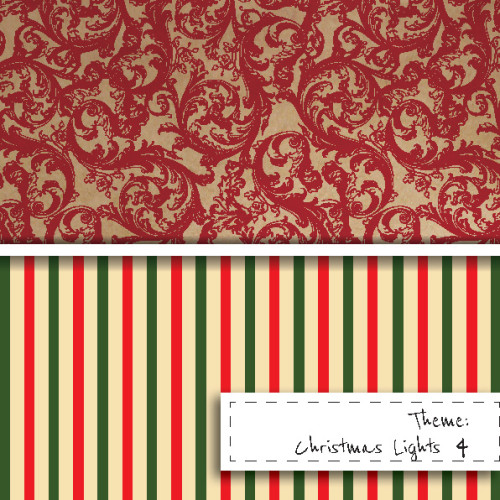 Papier do scrapbookingu - Święta przy kominku - wzór 4