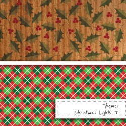 Papier do scrapbookingu - Święta przy kominku - wzór 7