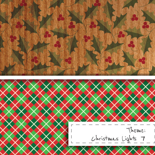 Papier do scrapbookingu - Święta przy kominku - wzór 7