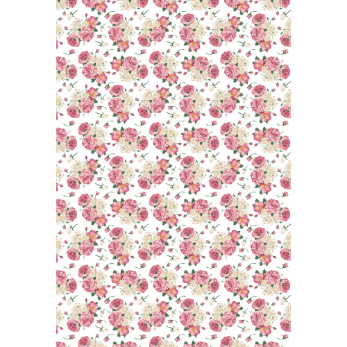 Papier do scrapbookingu – Angielskie Róże - wzór 1