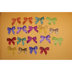 Komplet scrapek – kolorowe kokardki | Zestaw 18 papierowych scrapek