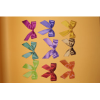 Komplet dużych scrapek – kolorowe kokardki | Zestaw 9 papierowych scrapek