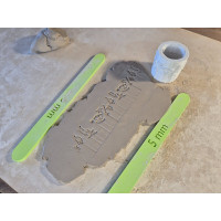 Roller do gliny/modeliny ze wzorem świątecznym, Wysokość: 4.8 cm, średnica: 4.9